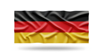 Obraz premium Waving flag of Germany with a realistic silk texture.