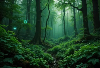 Obraz premium Verdant Vista A Symphony of Green
