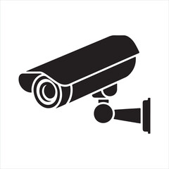 Security camera isolated on white background vector illustration