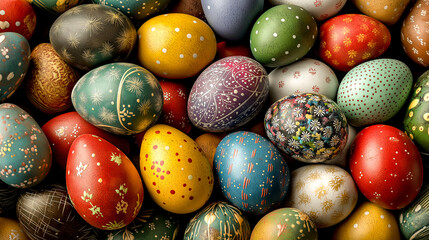 colorful easter eggs candy