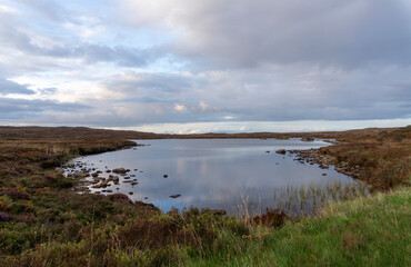 The barren landscape on the Isle of Coll in Argyll and Bute, Scotland