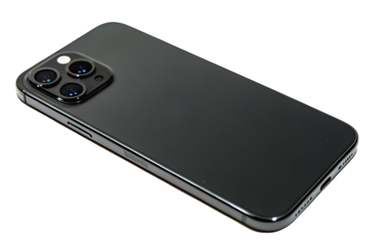  Premium Smartphone Top View on white background