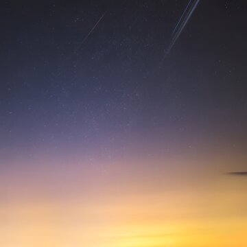 stars are falling in the sky