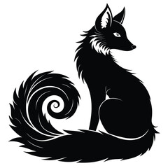 Obraz premium vector illustration of a fox