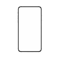 Blank Smartphone Screen: Perfect for App Mockups and UI Designs
