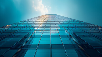 Obraz na płótnie Canvas Glass Skyscraper View. (2)