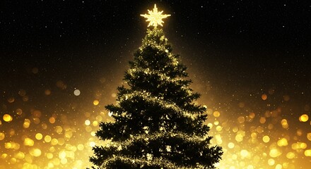 Illuminated christmas tree