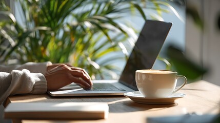businessman working on laptop