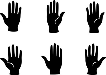 Obraz premium Hamsa Hand Symbol Vector Collection