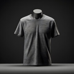 Black t shirt front and back view, Ready for your mock up design transparent  template