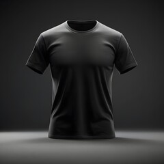 Black t shirt front and back view, Ready for your mock up design transparent  template