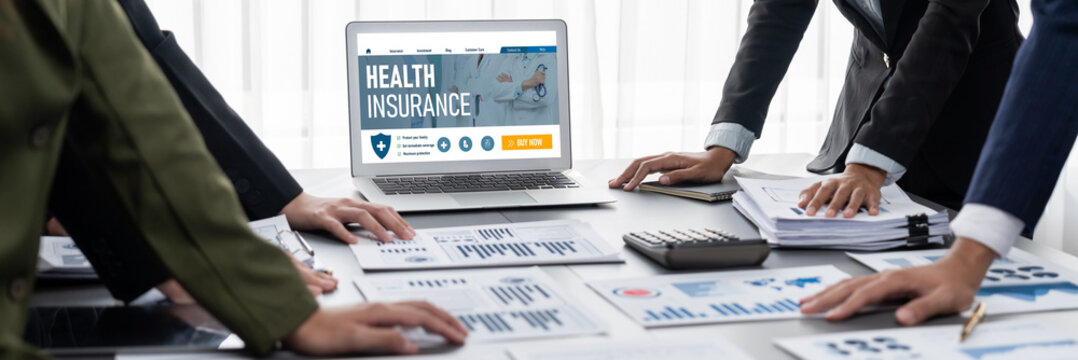 Health insurance web site brisk registration system for easy form filling