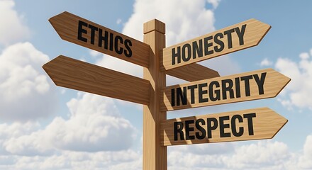 Fototapeta premium Guiding Principles for Decision Making and Behavioral Conduct