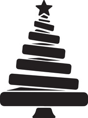 Modern flat silhouette of a christian figure suitable for religious or spiritual design projects