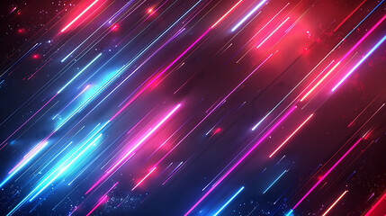 Neon Lines with Abstract Background.