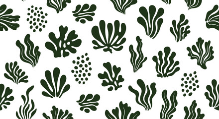 Beige floral pattern background design vector graphic