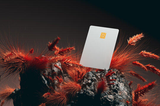 Unique rock-based card integrates nature with modern payment concept