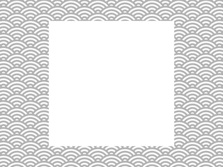 青海波正方形フレーム