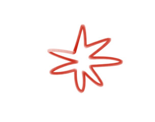 Hand drawn black oval shape isolated on transparent background