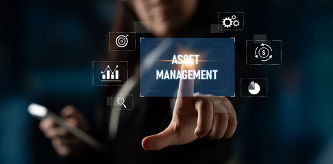 Asset management system showing investment planning, financial goal tracking, ROI analysis, and performance monitoring for efficient resource utilization Latch