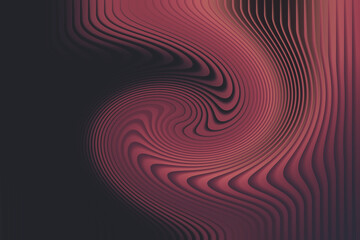 Obraz premium Abstract swirl of red and pink hues with textured lines creating depth and movement