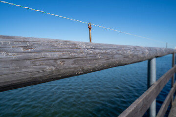 Wooden pier in the lake