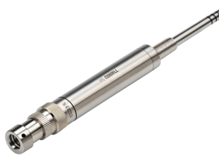 Industrial pressure sensor isolated on transparent background