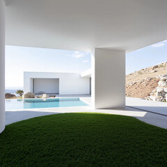 3d render of a modern house