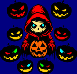 halloween seamless pattern