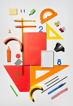 Many various Stationery Supplies for School and Office.