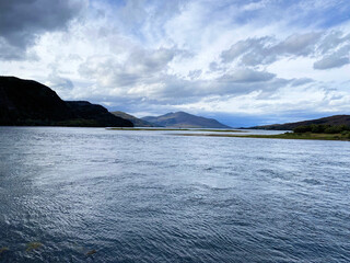 A view of the Scotland Coastline near Eilean Donan Castle