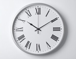 Elegant Wall Clock with Roman Numerals.