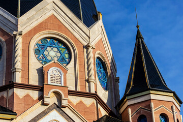 upper part of the New Liberal Synagogue building