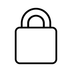 Security Lock Vector Icon Padlock Safety Protection Illustration