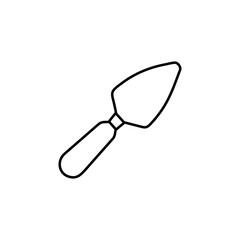 Garden Trowel Vector Icon Small Shovel Gardening Tool Illustration