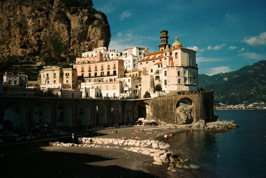 Coastal town of Atrani on the Amalfi Coast Italy
