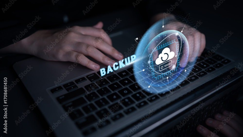 Poster cloud technology for data backup and disaster recovery solutions. securely store and restore your cr