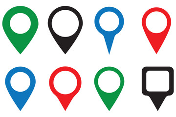 Location icon. Map pin icon set. location marker. location pin. Map pin icon vector illustration eps 10.