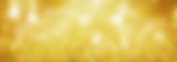 Golden Christmas bokeh background, festive blurred lights for holiday design