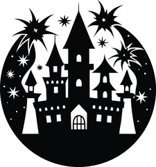 Abstract geometric pattern with vibrant colors and textures dynamic composition isolated on transparent background