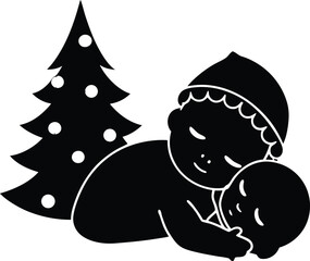 Abstract geometric pattern design with sharp edges and futuristic glow effect isolated on transparent background