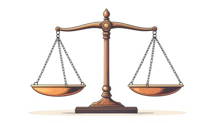 Antique bronze-toned balance scales