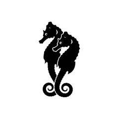 Fototapeta premium vector silhouette of a horse