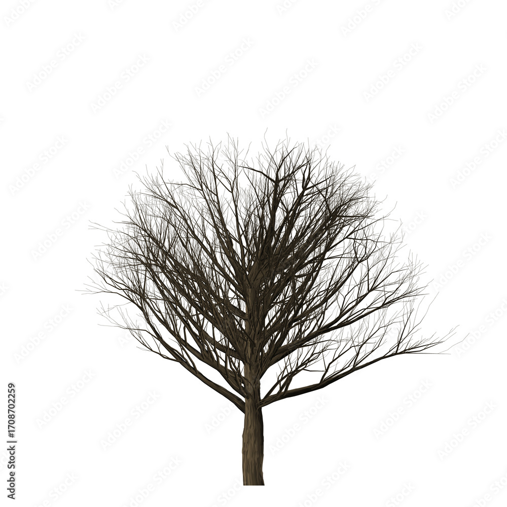 Poster a solitary tree with bare branches stands against a stark black background in a minimalist compositi
