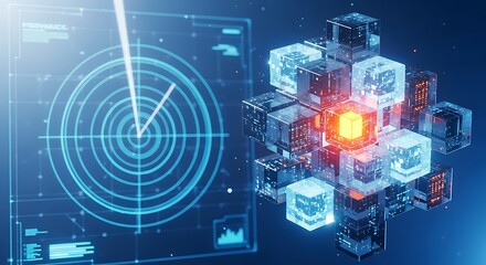 Data analysis and network security concept