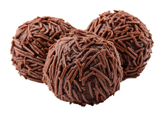 Delicious chocolate truffles gourmet kitchen food isolated on transparent background
