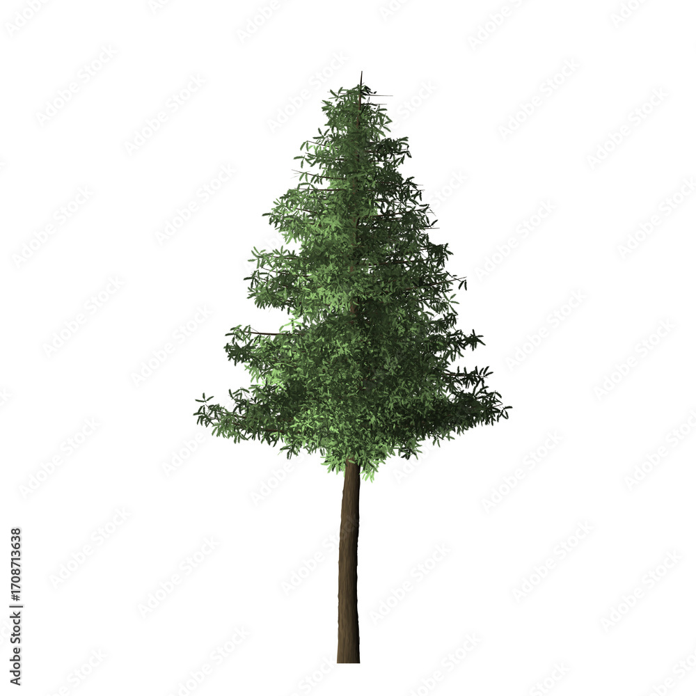 Poster a single green tree with a brown trunk stands against a stark black background in a simple compositi