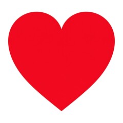Simple red heart shape
