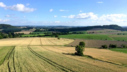 Panoramic view of a rural landscape
