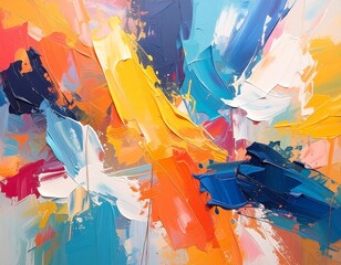 Vibrant Abstract Painting.